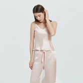 Silk Camisole Sets – Cami Top with Full-Length Pants